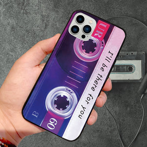 Custom Cassette Tape Phone Case Vintage Audio Cassette iPhone Case