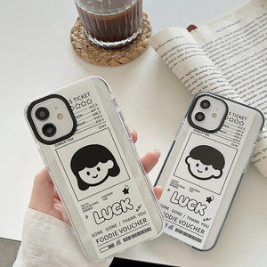 Couple iPhone 12/13 Case Boys and Girls Shockproof Soft Shell iPhone Case for Lover
