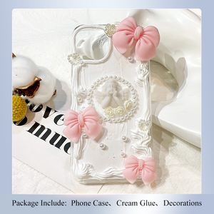 Baroque Cupid Phone Case DIY Handmade 3d Decoden Phone Case Cream Glue Material Bag